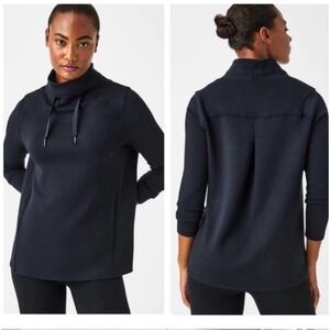 Spanx Air Essentials Got Ya Covered Pullover Mock Neck ‎ Size 1X Black